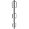 Guard-railing post | made of  48 mm tube | Corner railing post with 90 angle | galvanized